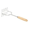 Aardappelstamper, rubberhout en rvs