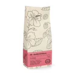 Aardbei hibiscus, biologisch, fruitmelange, zakje 75 gram