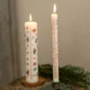Adventskaars, bosvondsten, Ø5 x 25 cm