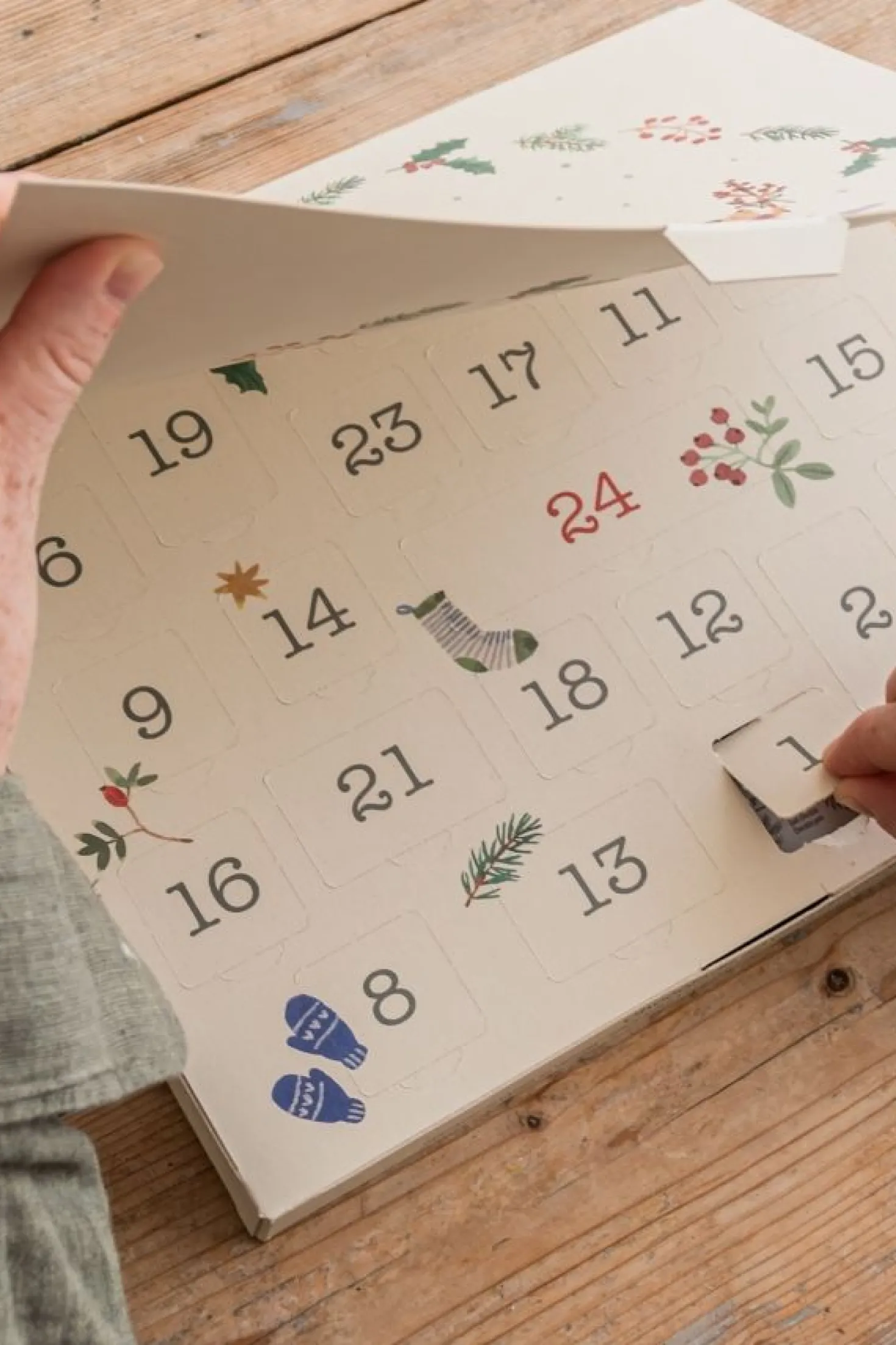 Adventskalender, chocolade, 209 gram