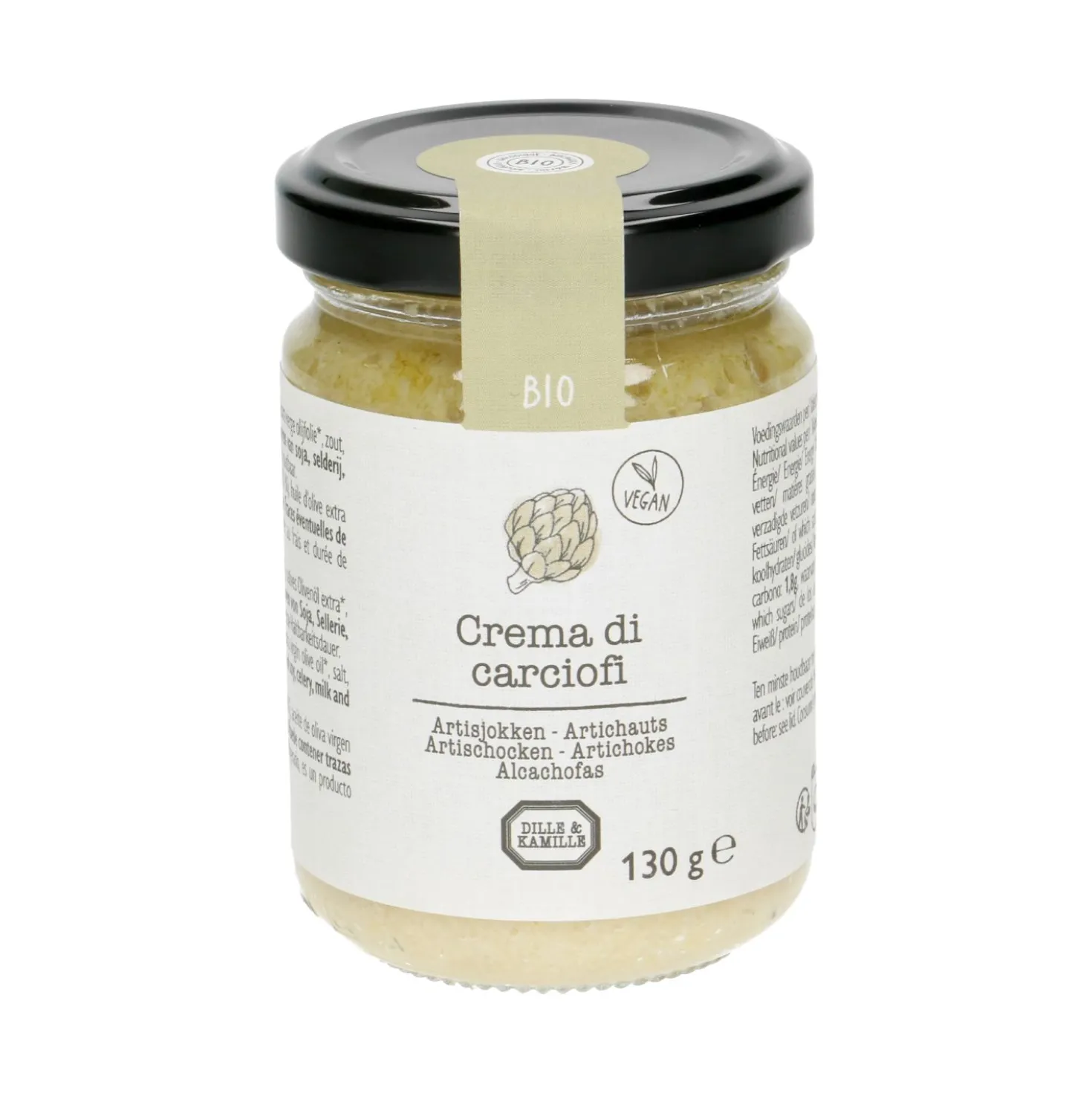 Artisjokkencrème, biologisch, 130 gram