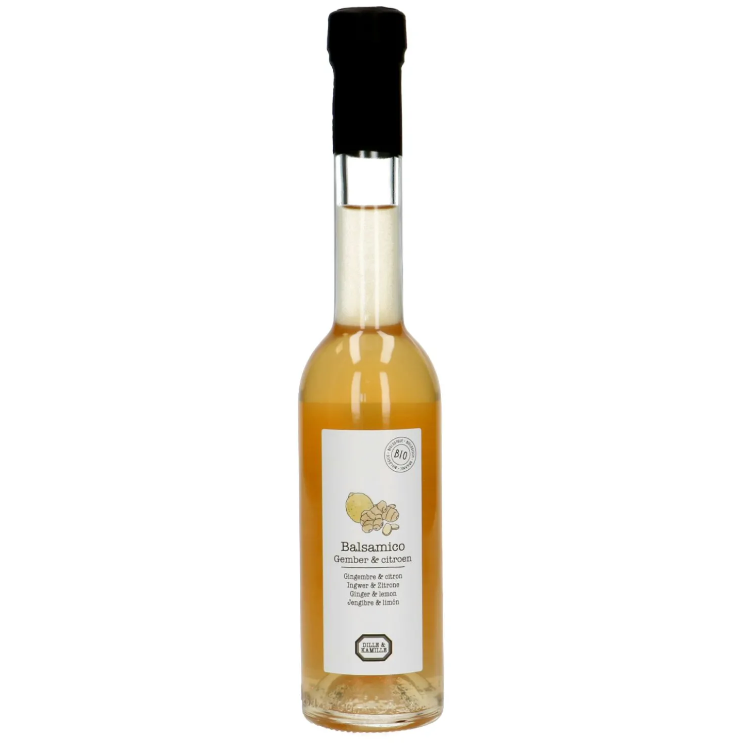 Balsamicoazijn, gember en citroen, biologisch, 250 ml