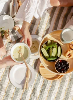 Beker, emaille, groengrijs/wit, Ø 9 cm