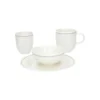 Beker met blauwe stip, organisch, porselein, Ø 7,6 cm