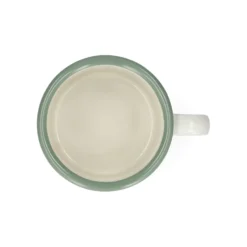 Beker met oor, emaille, dieren kerstbos, Ø8 cm
