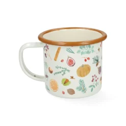 Beker met oor, emaille, specerijen, Ø8 cm