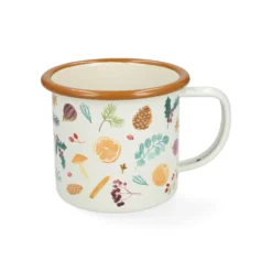 Beker met oor, emaille, specerijen, Ø8 cm