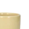 Beker, reactieve glazuur, steengoed, korengeel, 200 ml