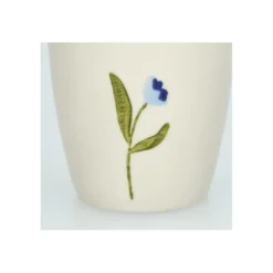 Beker, steengoed, blauwe tulp, Ø 7,5 cm