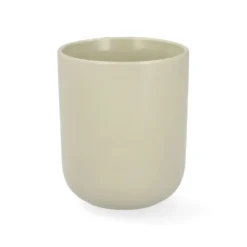 Beker, steengoed, groen, cosmosbloem, 280 ml