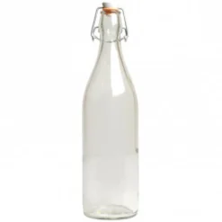 Beugelfles, glas, 1 l