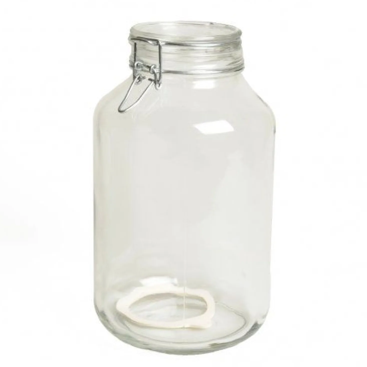 Beugelpot, glas, rond, 4 l