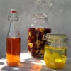 Beugelpot, glas, vierkant, 0,75 l