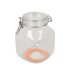 Beugelpot, glas, vierkant, 1 l