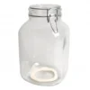 Beugelpot, glas, vierkant, 3 l