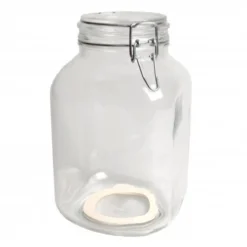 Beugelpot, glas, vierkant, 3 l