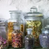 Beugelpot, glas, vierkant, 2 l