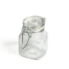 Beugelpotje, glas, vierkant, 100 ml