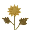 Bloem dahlia, vilt, geel, 35 cm