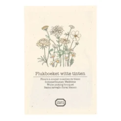 Bloemenzaden, plukboeket, wit, 3 g