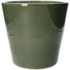 Bloempot, aardewerk, donkergroen, Ø 24 cm