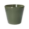 Bloempot, aardewerk, donkergroen, Ø 17,5 cm