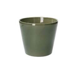 Bloempot, aardewerk, donkergroen, Ø 15,5 cm