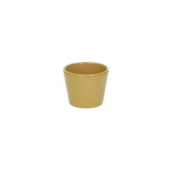 Bloempot, aardewerk, geel, Ø 7 cm