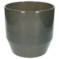 Bloempot, aardewerk, groengrijs, Ø 23 cm