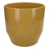 Bloempot, aardewerk, okergeel, Ø 23 cm