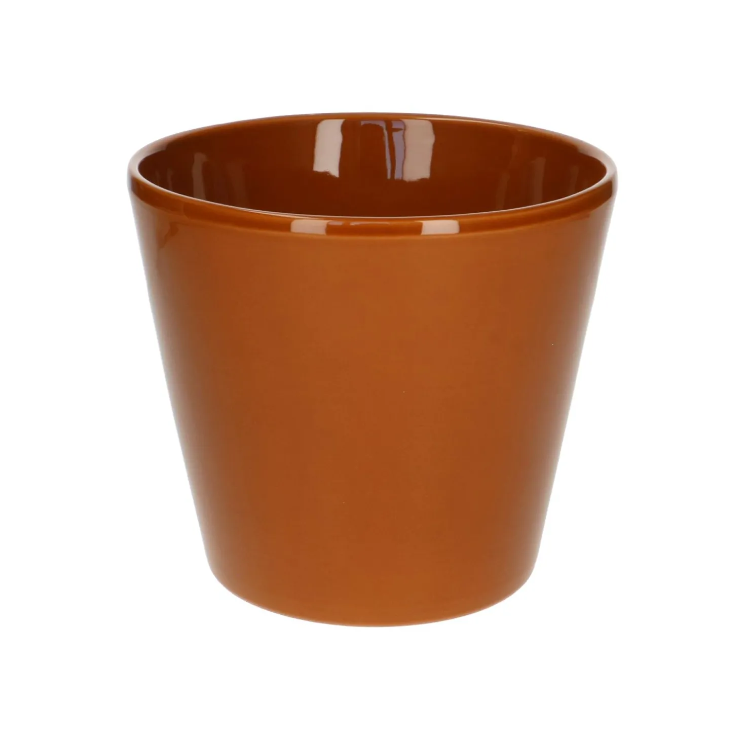Bloempot, aardewerk, terracotta kleur, Ø17,5 cm