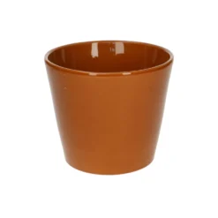 Bloempot, aardewerk, terracotta kleur, Ø15,5 cm