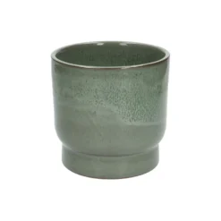 Bloempot 'Mara', aardewerk, groen Ø 16