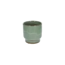 Bloempot 'Mara', aardewerk, groen Ø 13