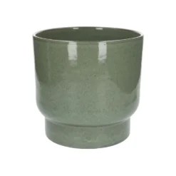 Bloempot 'Mara', aardewerk, groen Ø 24