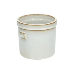 Bloempot 'Prado', aardewerk, wit Ø 14
