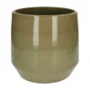 Bloempot, steengoed, groen, Ø 26 cm