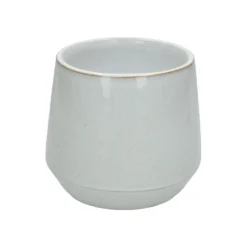 Bloempot, steengoed, wit, Ø 15 cm