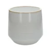 Bloempot, steengoed, wit, Ø 21 cm