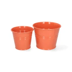 Bloempot, zink, abrikoos, Ø14,5 cm