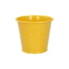Bloempot, zink, bremgeel, Ø11 cm