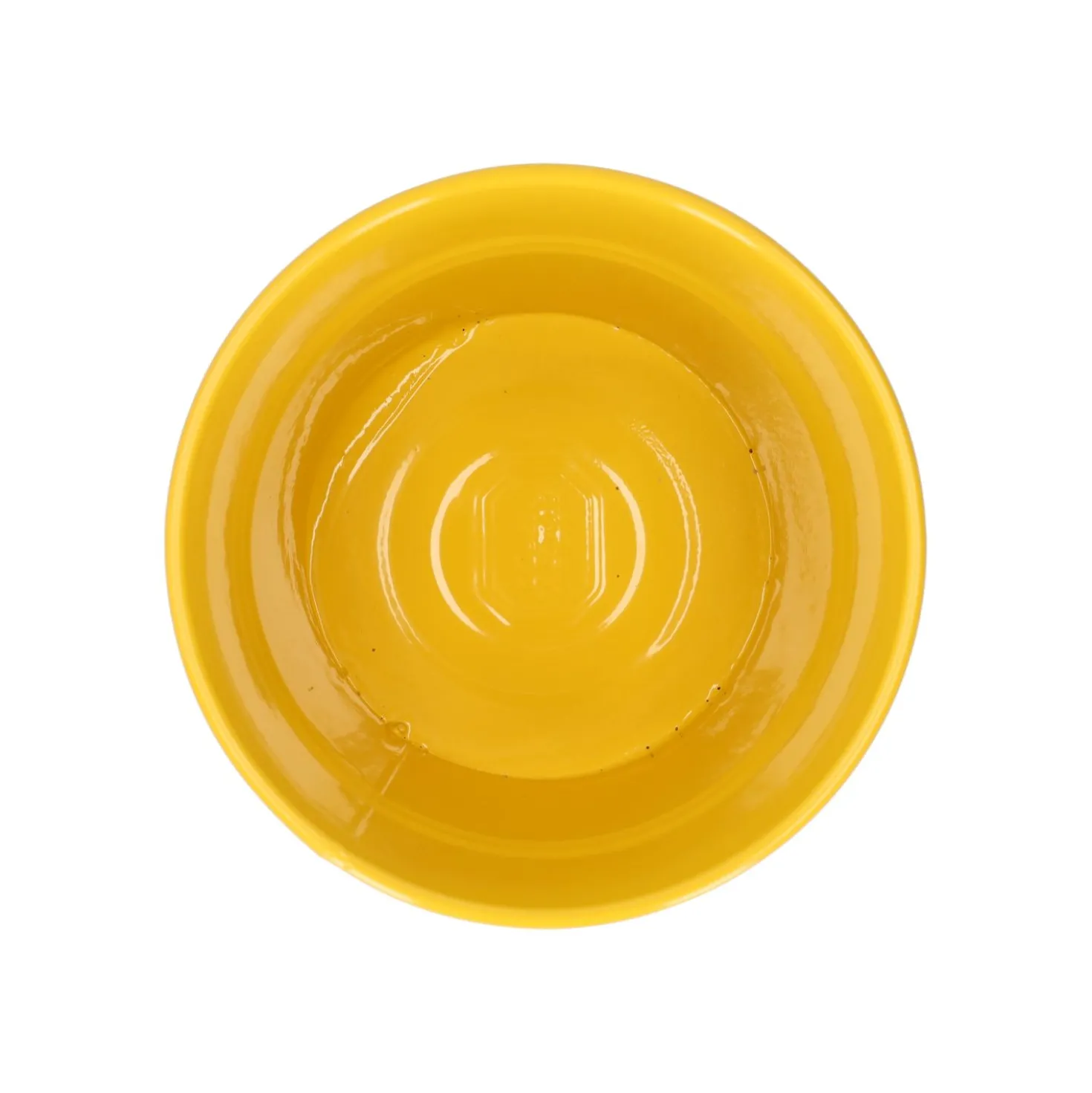 Bloempot, zink, bremgeel, Ø14,5 cm