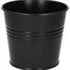 Bloempot, zink, mat zwart, Ø 16,7 cm