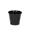 Bloempot, zink, mat zwart, Ø 11 cm