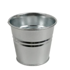 Bloempot, zink, naturel, Ø 14,5 cm