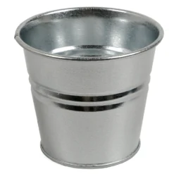 Bloempot, zink, naturel, Ø 17 cm