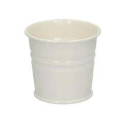 Bloempot, zink, offwhite, Ø 7 cm