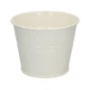 Bloempot, zink, offwhite, Ø 14 cm