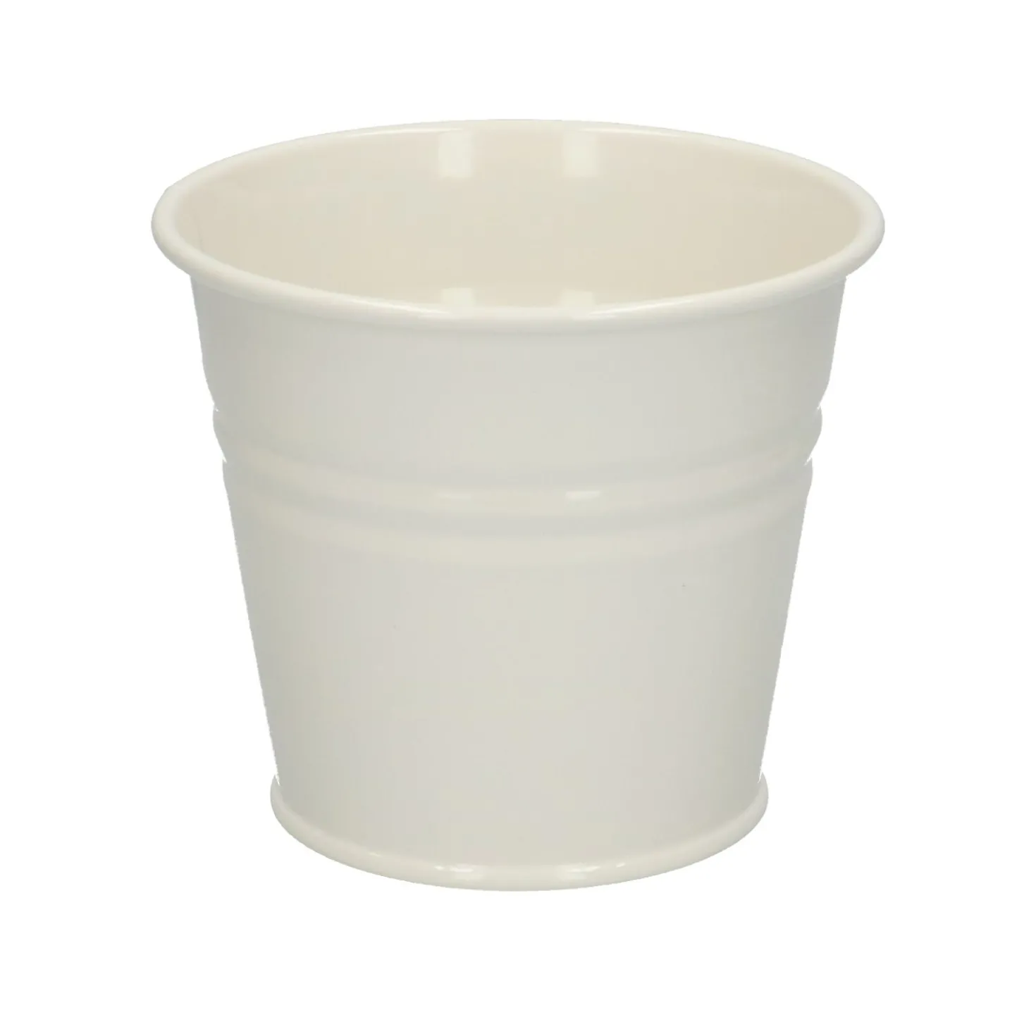 Bloempot, zink, offwhite, Ø 11 cm