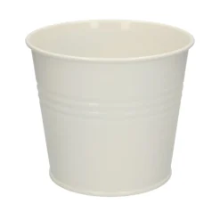 Bloempot, zink, offwhite, Ø 17 cm